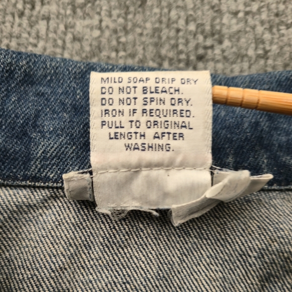 Vtg 80s 90s Calvin Klein Denim Jacket L Made in USA Trucker Jean Coat Vintage‎ - Picture 7 of 16